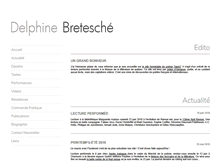 Tablet Screenshot of delphinebretesche.fr